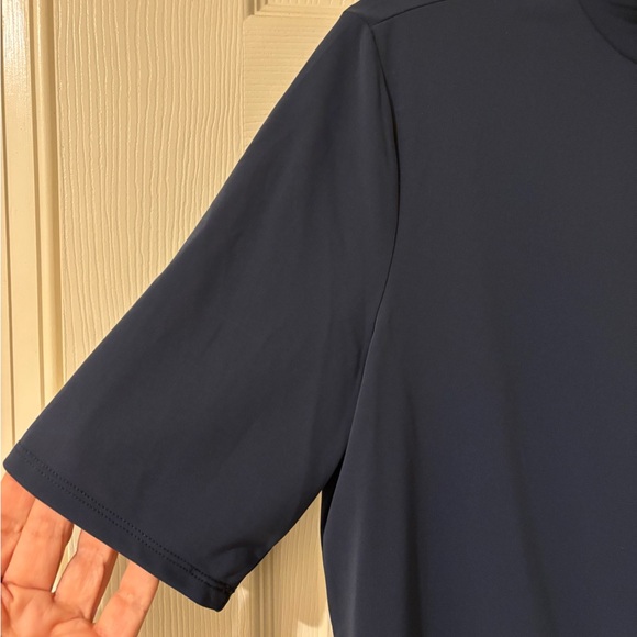 Worthington Petrol Blue Blouse with Tie Neckline Medium NWT - Picture 4 of 8